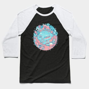 Seasonal Wave Riding Baseball T-Shirt